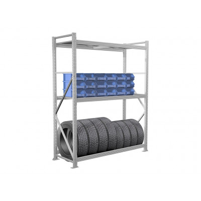 Стеллаж грузовой металлический MS Pro 2500х1500x600, 5 полок